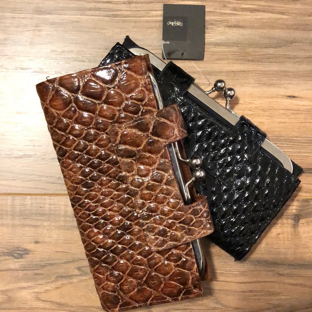Mossimo Clutch Wallets Faux Alligator Print